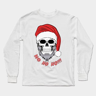Santa Skull Ho Ho Ho!!! Christmas Long Sleeve T-Shirt